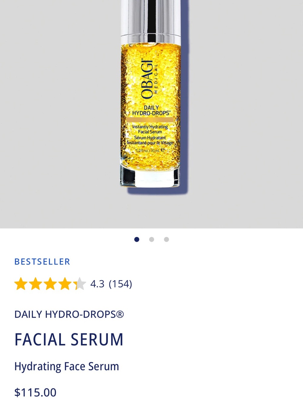 Obagi Daily Hydro-Drops Hydrating Facial Serum